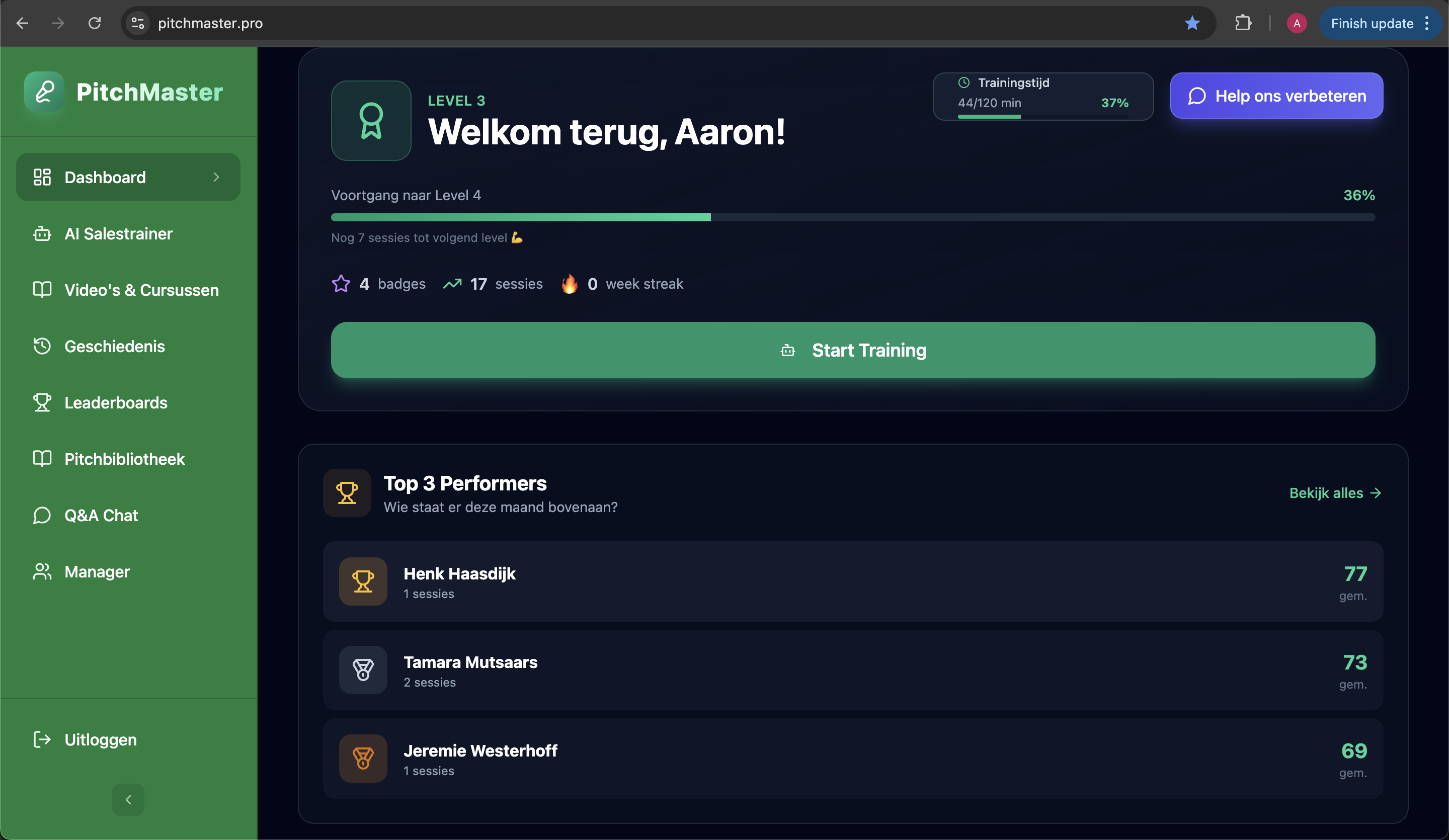 Trust 1e test versie  template preview