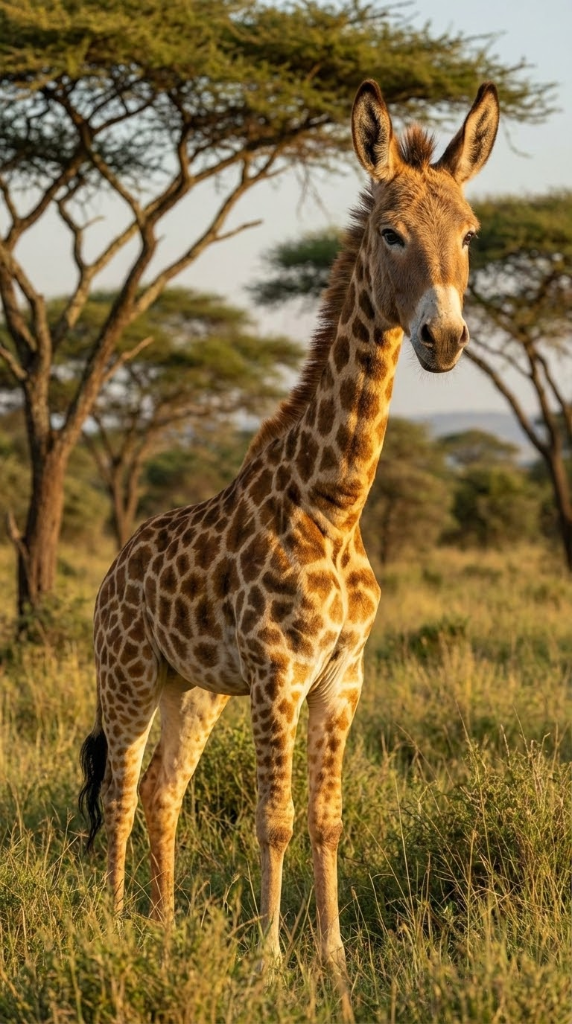 Giraffe Donkey