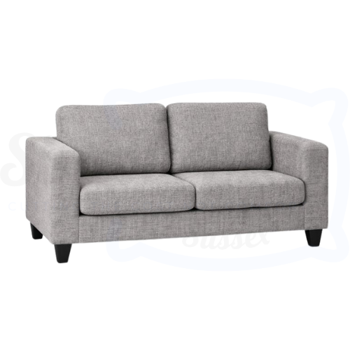 Budget Box 2-Seater Sofa (Grey Fabric)
