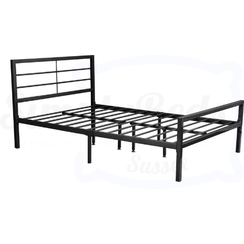 Black Metal Bed Frame (Extra Support Leg)
