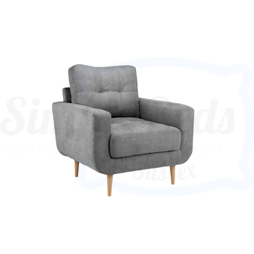 Deluxe Armchair (Grey Fabric)