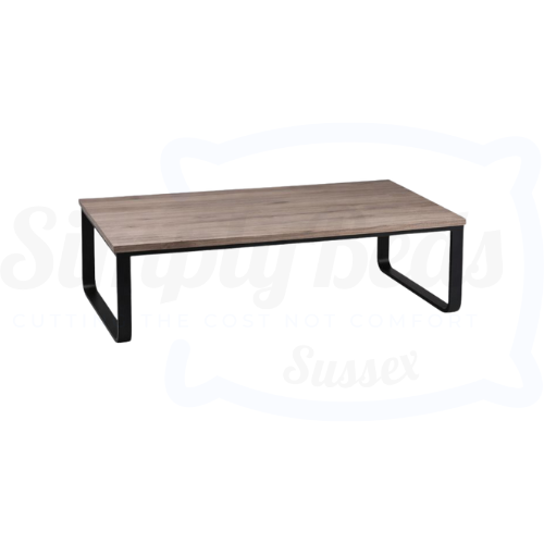 Modern Coffee Table (with black metal legs)