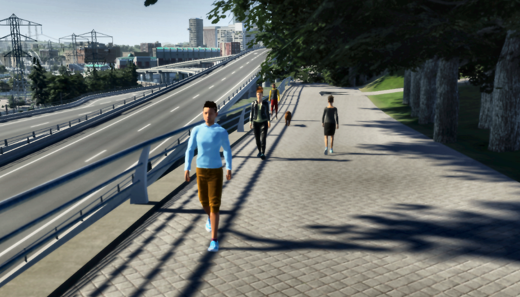 Walking Path at Bluepoint Residence