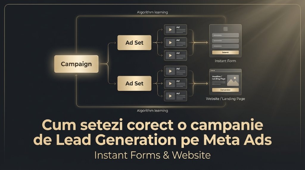 Cum setezi corect o campanie de Lead Generation pe Meta Ads (Instant Forms & Website)