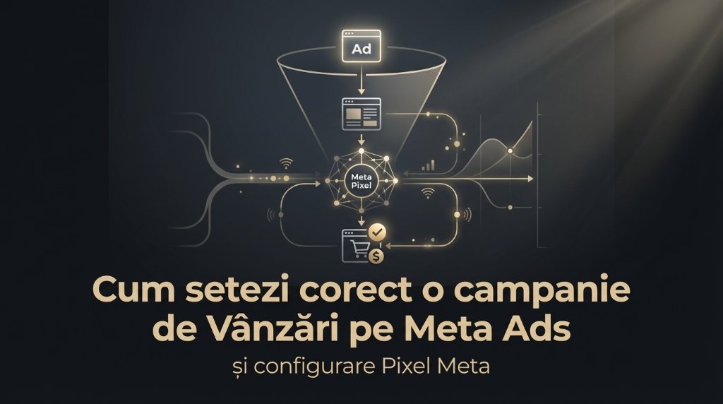 Cum setezi corect o campanie de Vânzări pe Meta Ads (și configurare Pixel Meta)