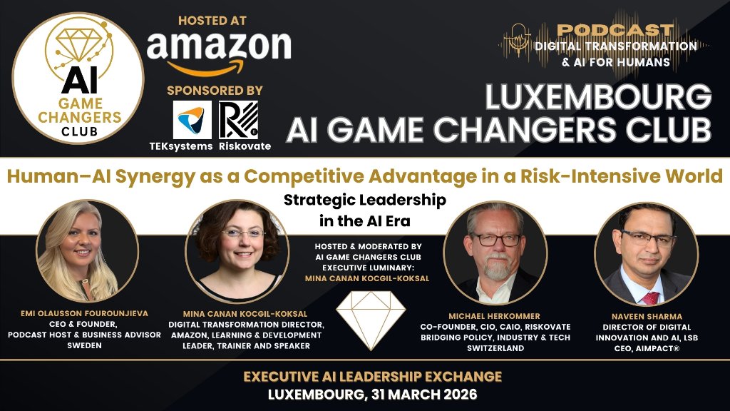 Executive AI Leadership Exchange – Luxembourg, 31 March 2026 – Hosted at Amazon, AI Game Changers Club