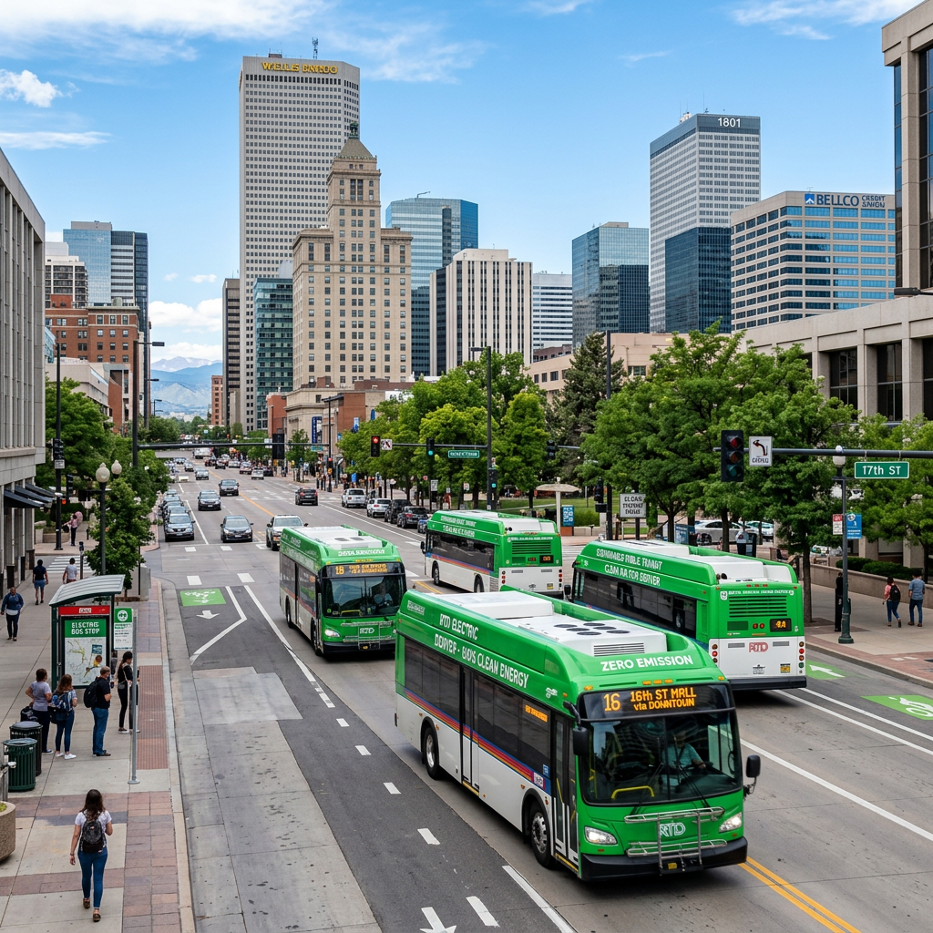 Denver inicia novo programa de transporte público sustentável