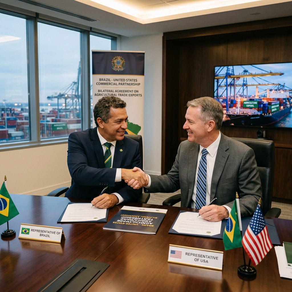 Presidente Brasileiro Anuncia Novo Acordo Comercial com Estados Unidos