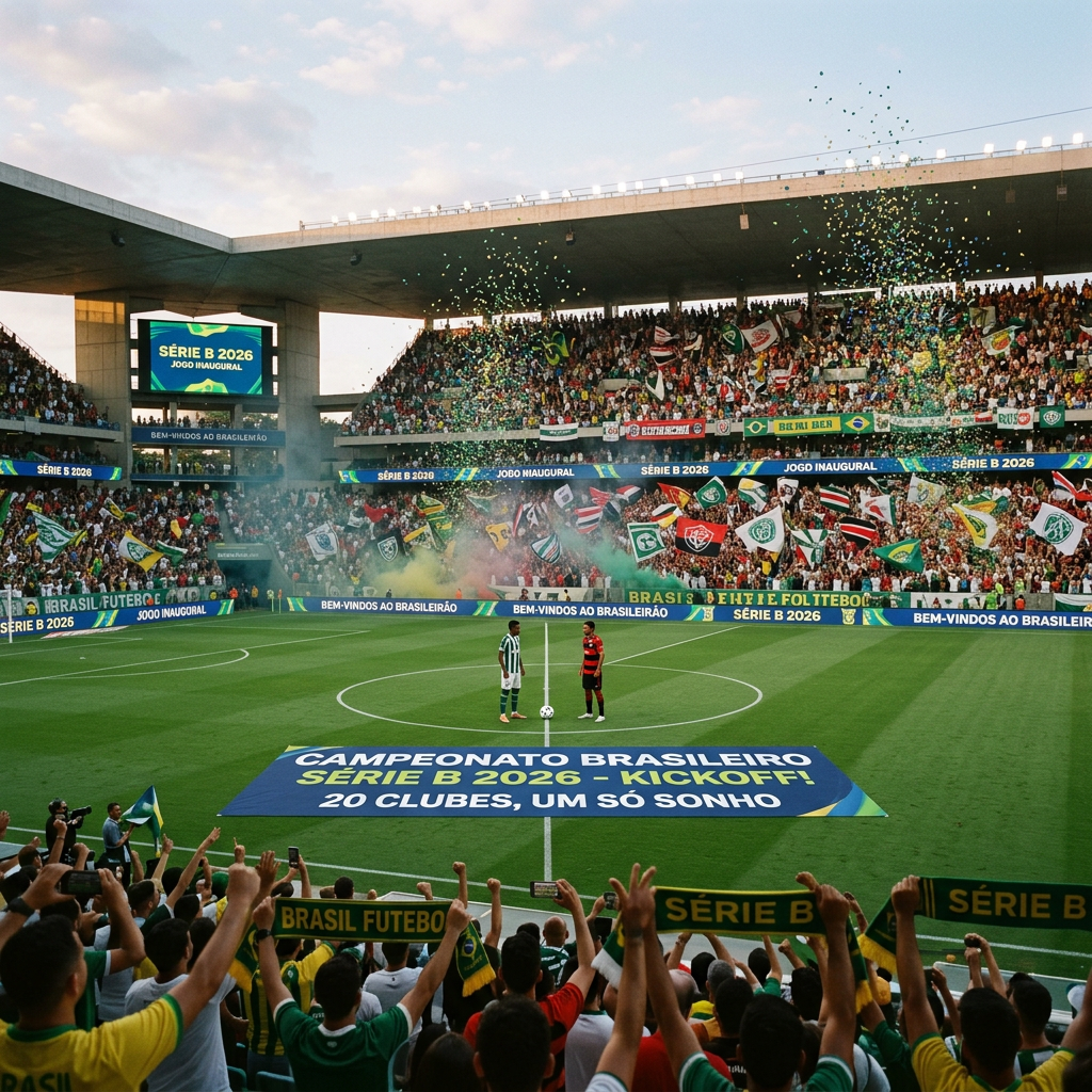 Série B do Campeonato Brasileiro começa com 20 times