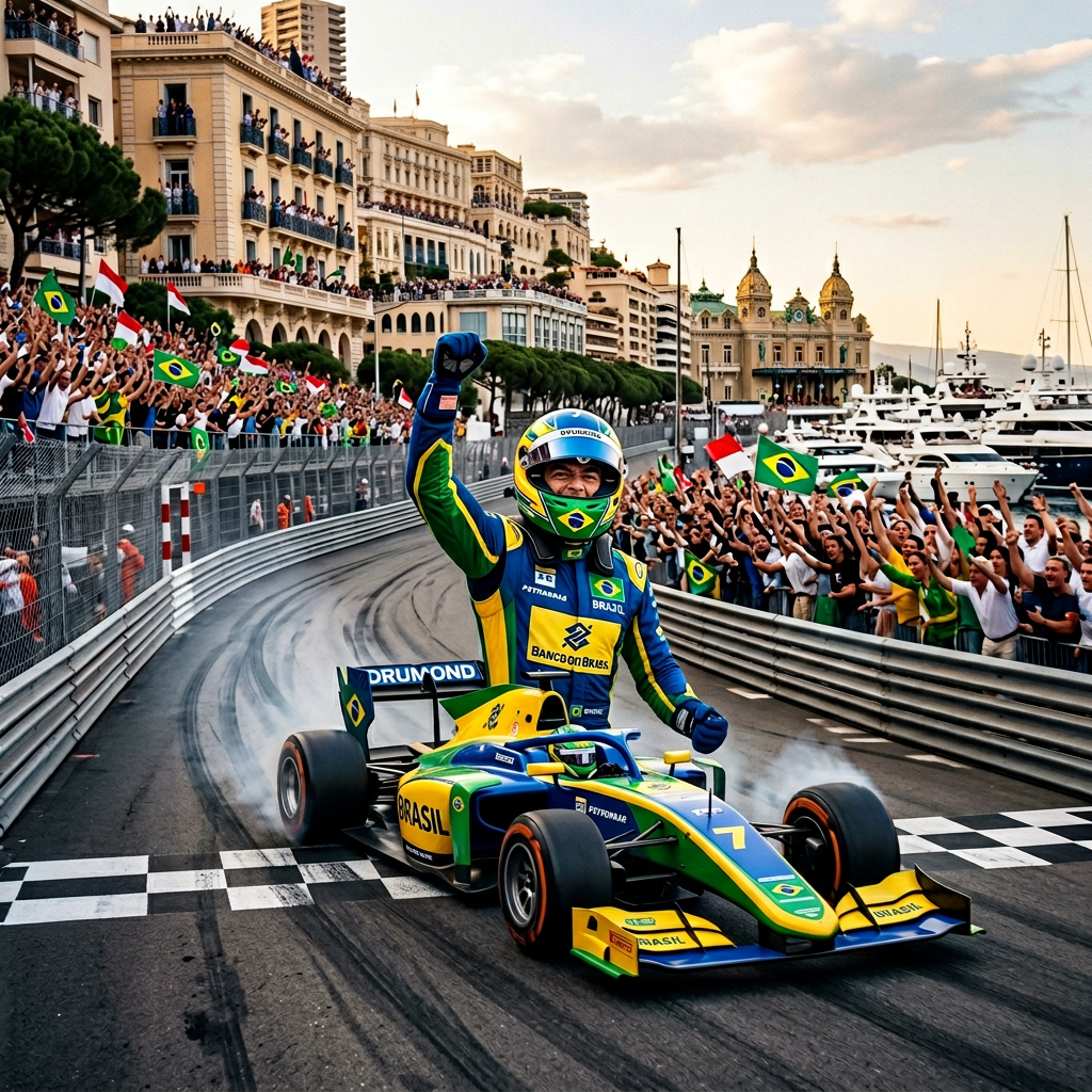 Piloto Brasileiro de Fórmula 1 Vence GP de Mônaco em Final Dramático