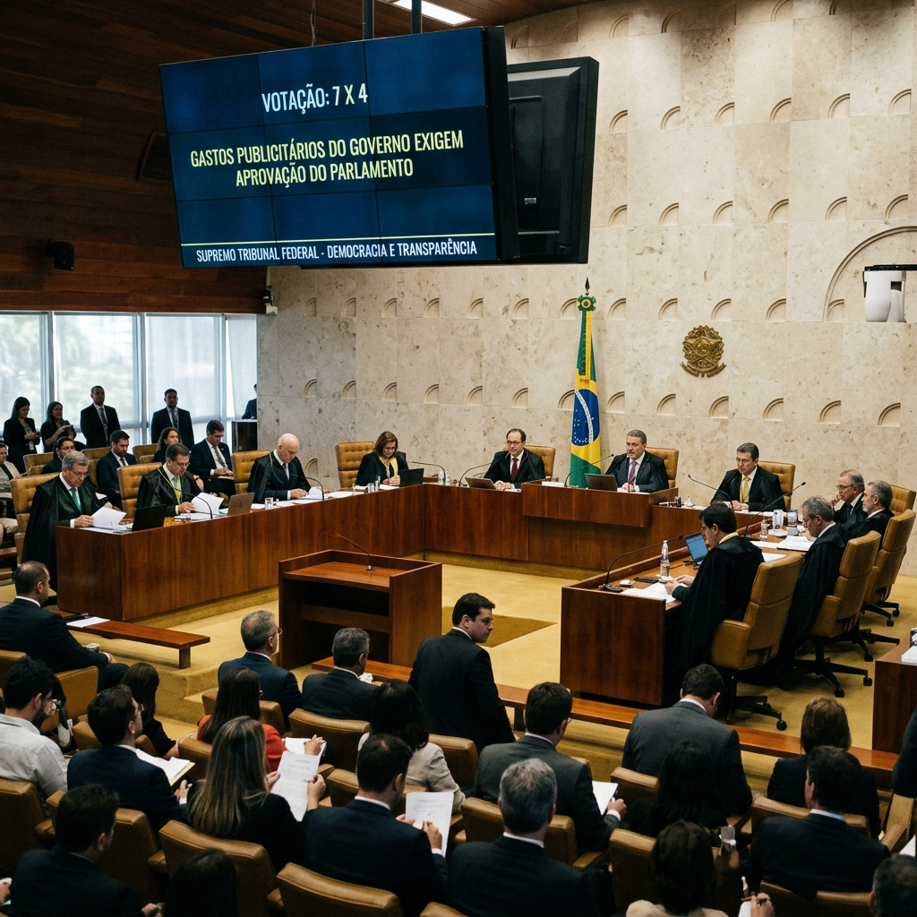 STF Decide por 7x4 que Gastos com Publicidade Devem ser Aprovados pelo Parlamento