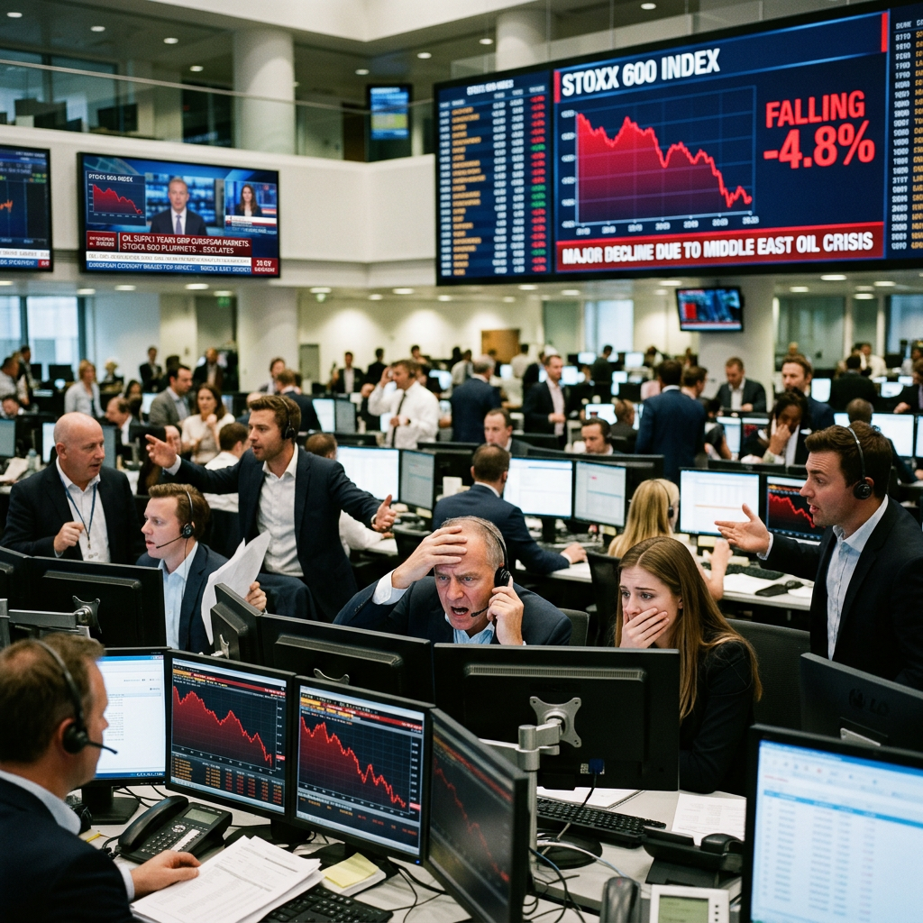 Mercados Europeus Em Recuo Devido à Instabilidade no Oriente Médio