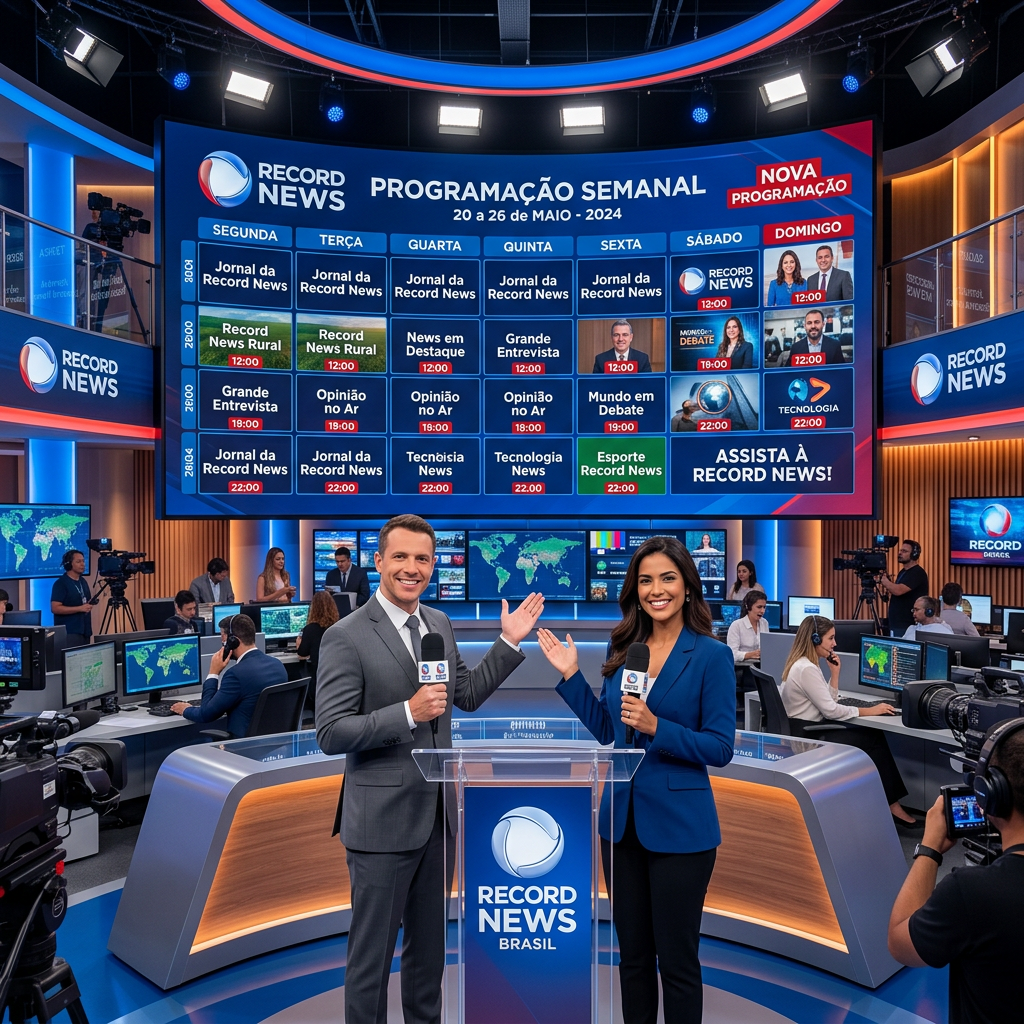 Programação da Record News traz novidades para a semana