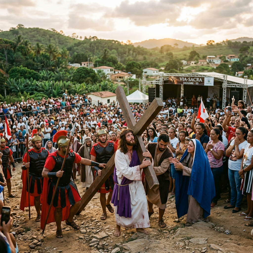 Celebrações da Via-Sacra Iniciam em Jaguaré