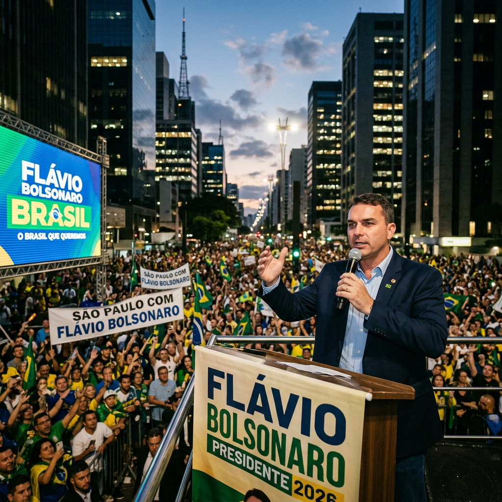 Flávio Bolsonaro Lança Campanha em São Paulo