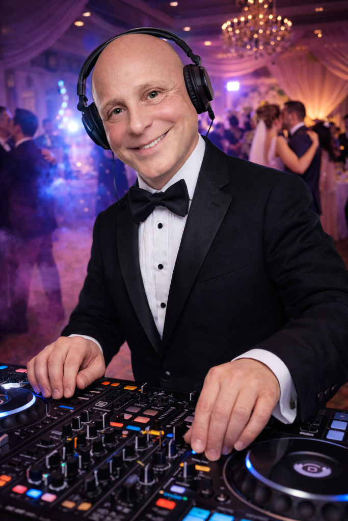 DJ Malky Green performing at a wedding in Staffordshire