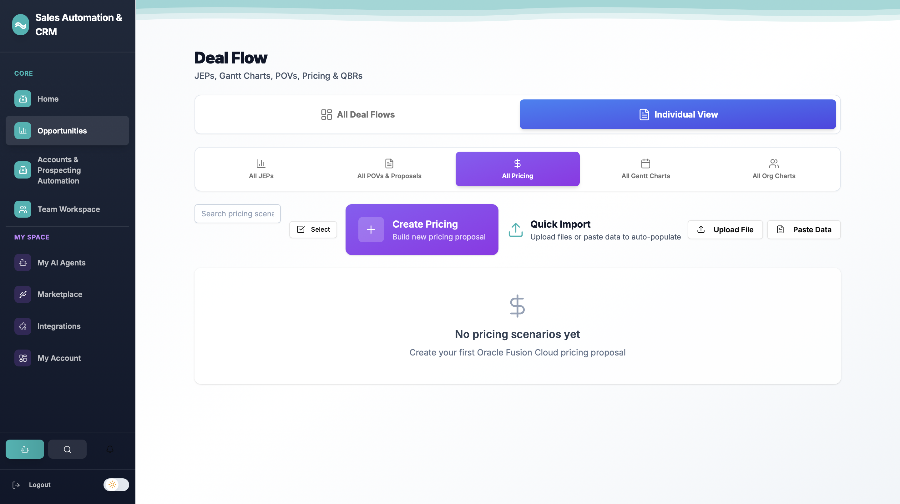 AI Agents CRM - Sales Automation Platform template preview