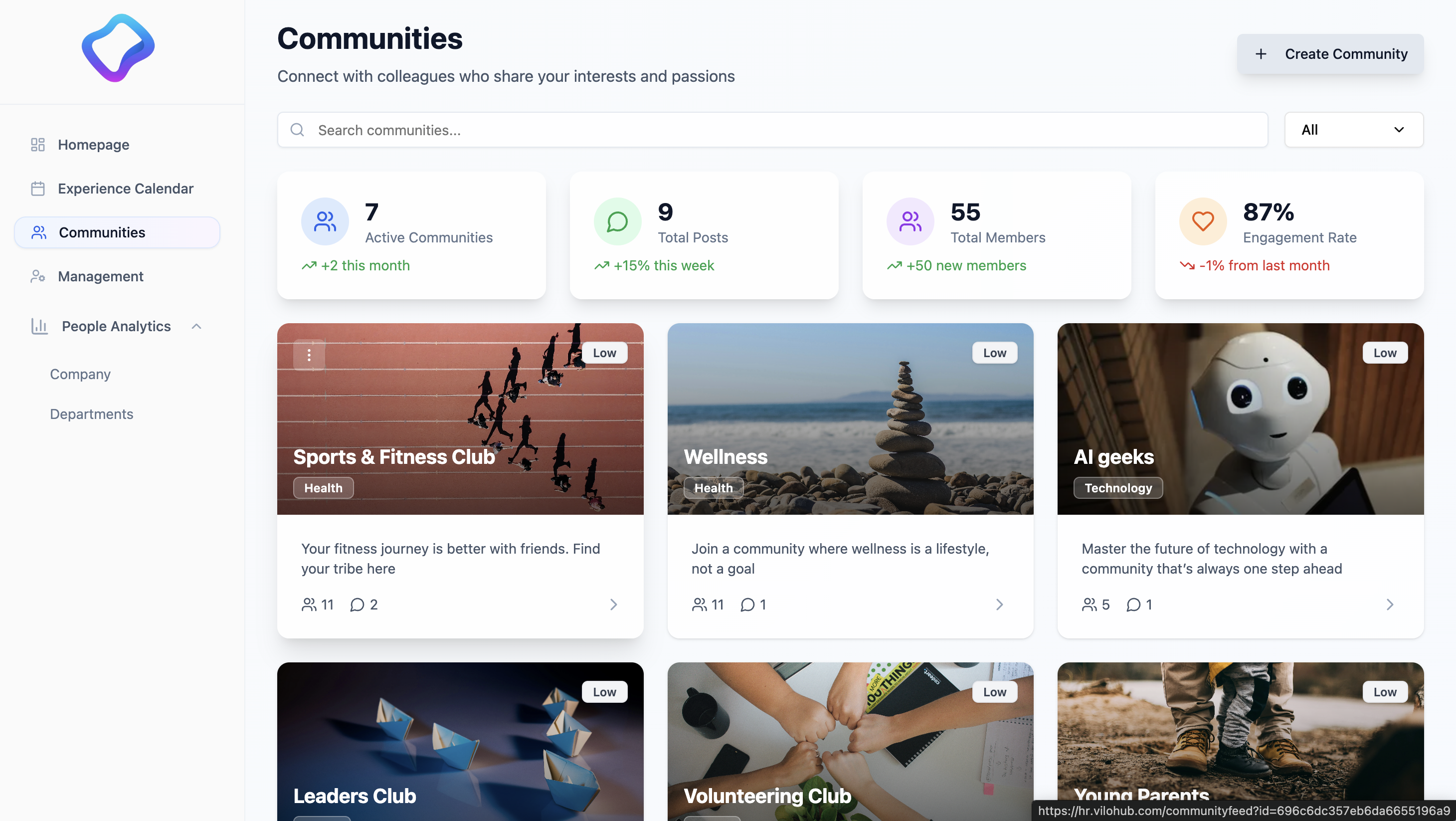 Vilo Website template preview