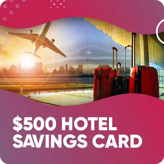 $500 Hotel Savings Card