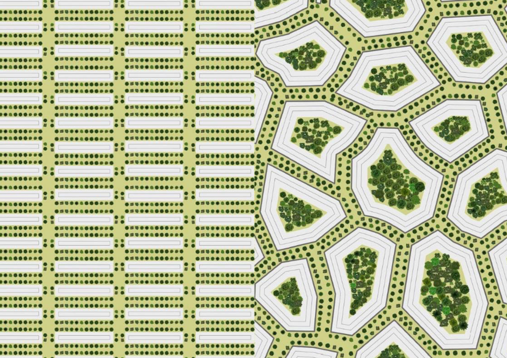Grid vs Cellular Urbanism Comparison
