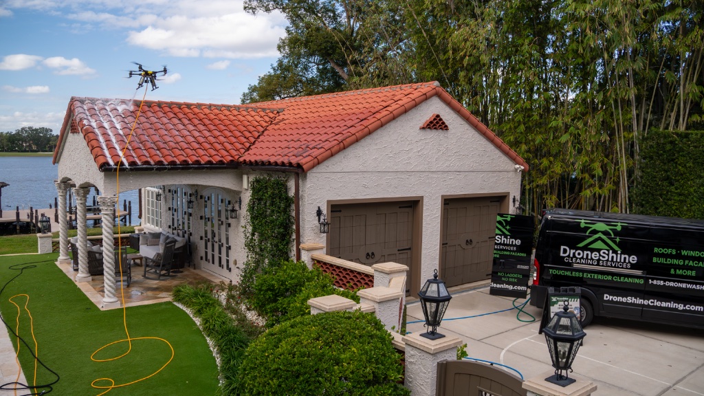 Drone Shine Cleaning Services — drone-powered exterior cleaning in Orlando, Florida