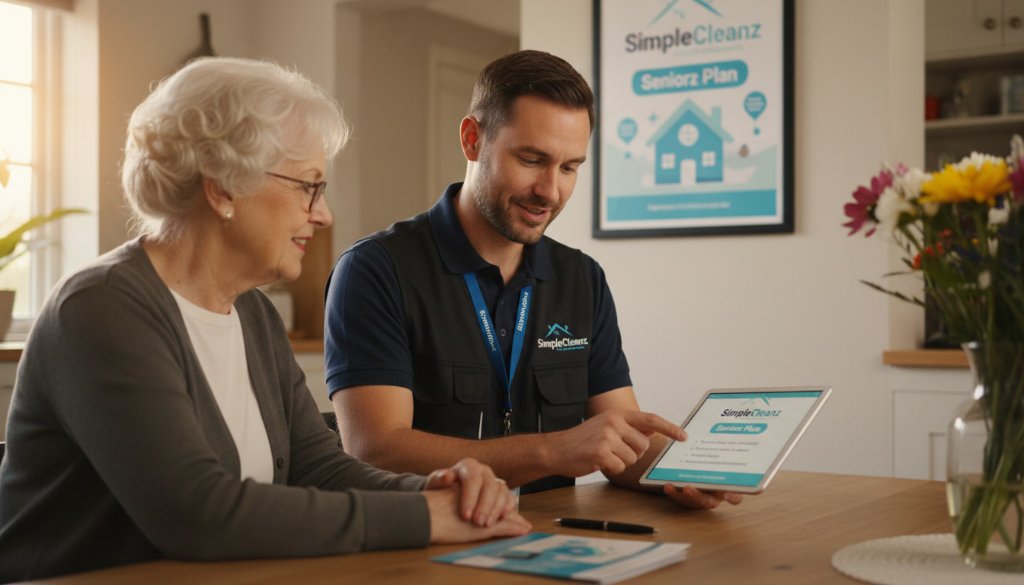 SimpleCleanz Account Manager with Senior Customer