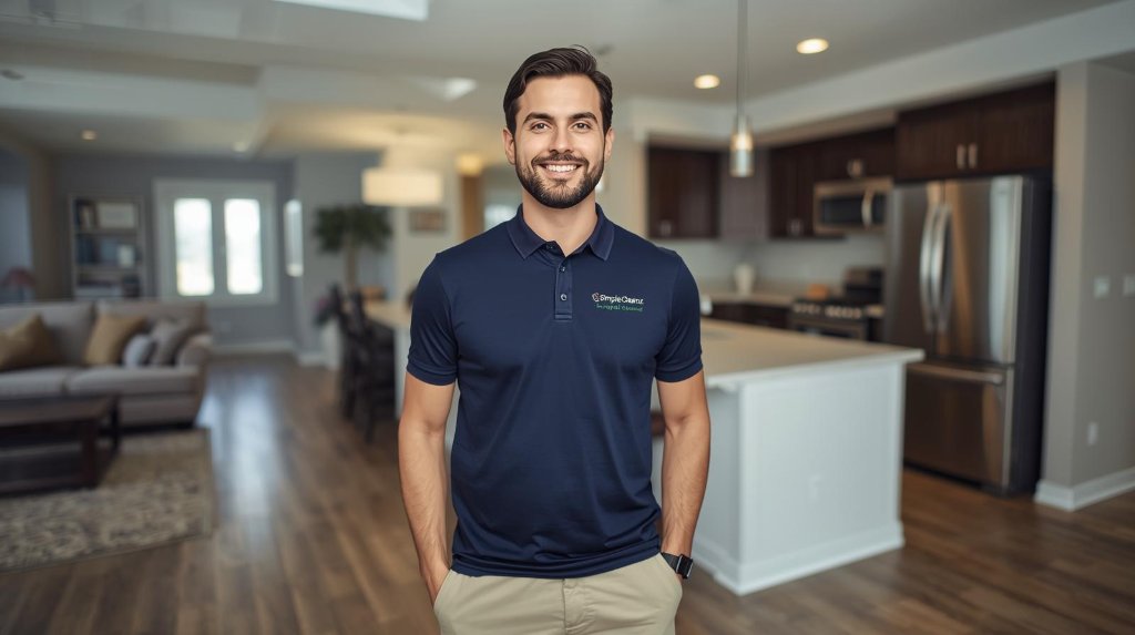 SimpleCleanz technician in Dallas apartment