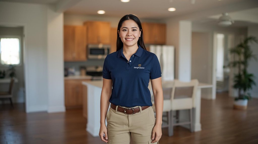 SimpleCleanz technician in Atlanta apartment