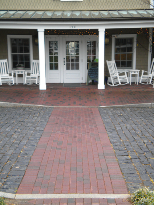 Brick Crosswalk in Granite Cobble Road