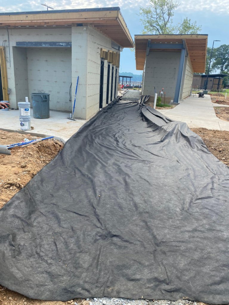 Commercial Site Prep - Geotextile Installation