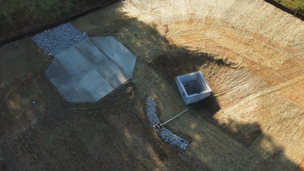 Concrete Pad & Stormwater Drainage System - DRAW Enterprises Commercial Services project in Charlotte NC