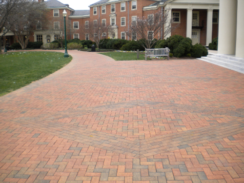 Brick Paver Plaza at Chapel