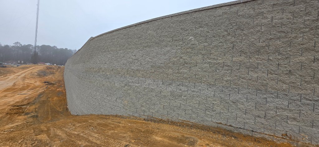 Large-Scale Retaining Wall System