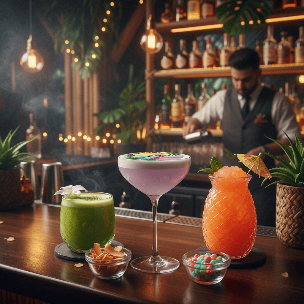 Cocktail Bar Setting Mockup