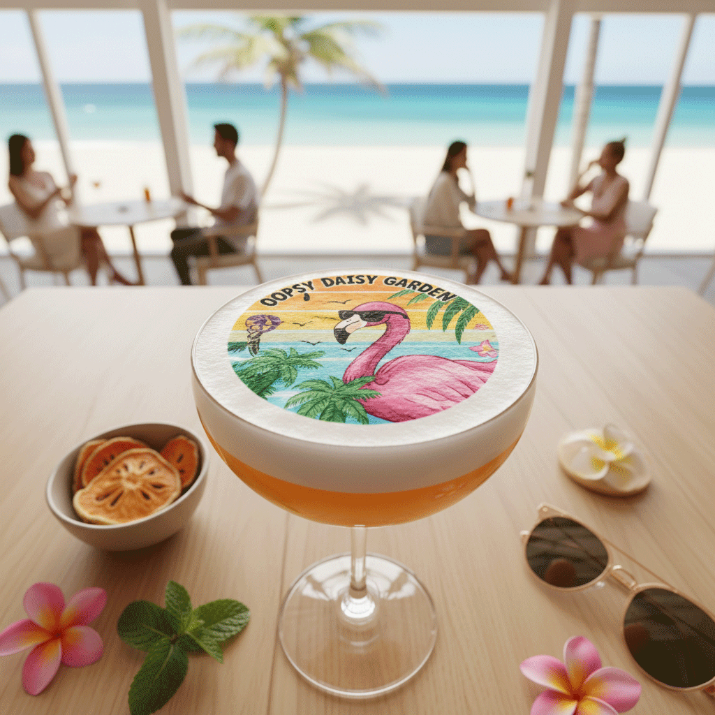 Cocktail Beach Setting Mockup