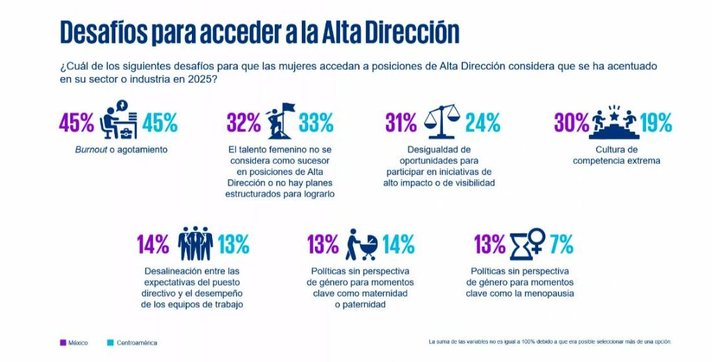 Gráfica: Desafíos para acceder a la Alta Dirección