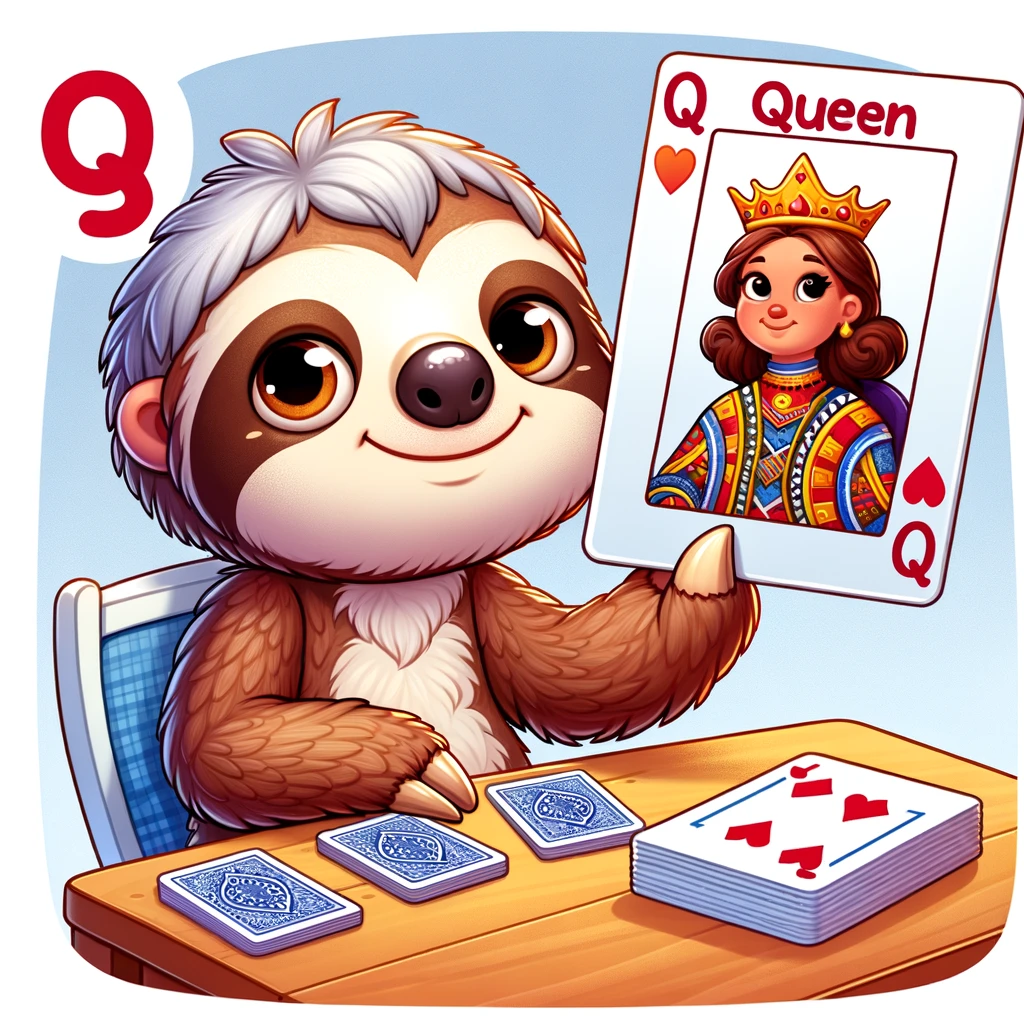 Sam playing Cards 1