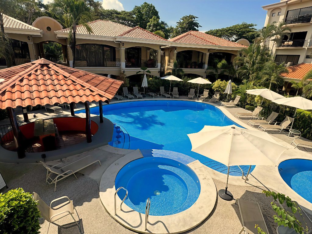 Luxury pool and condos