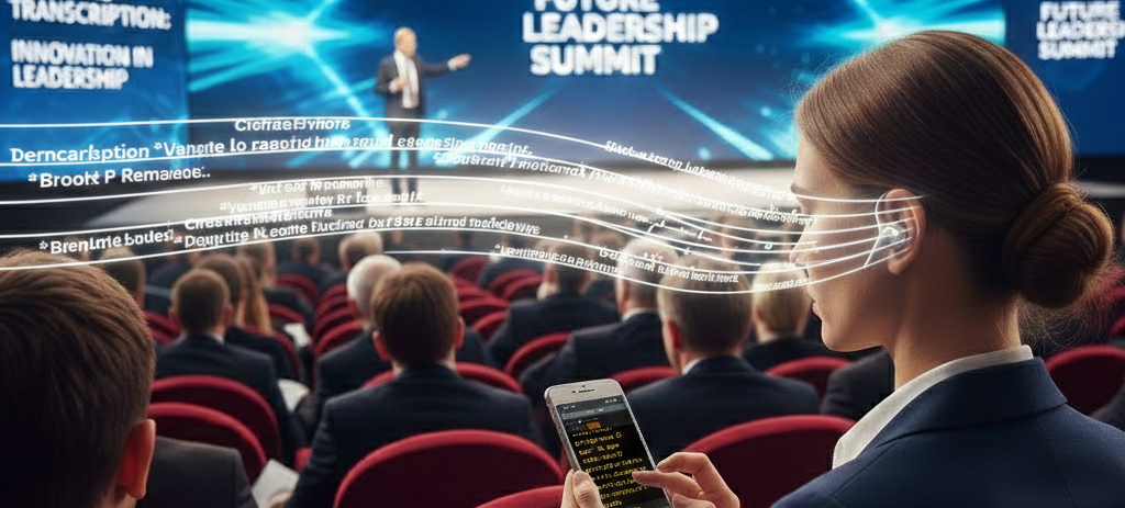 Tradução em tempo real em evento