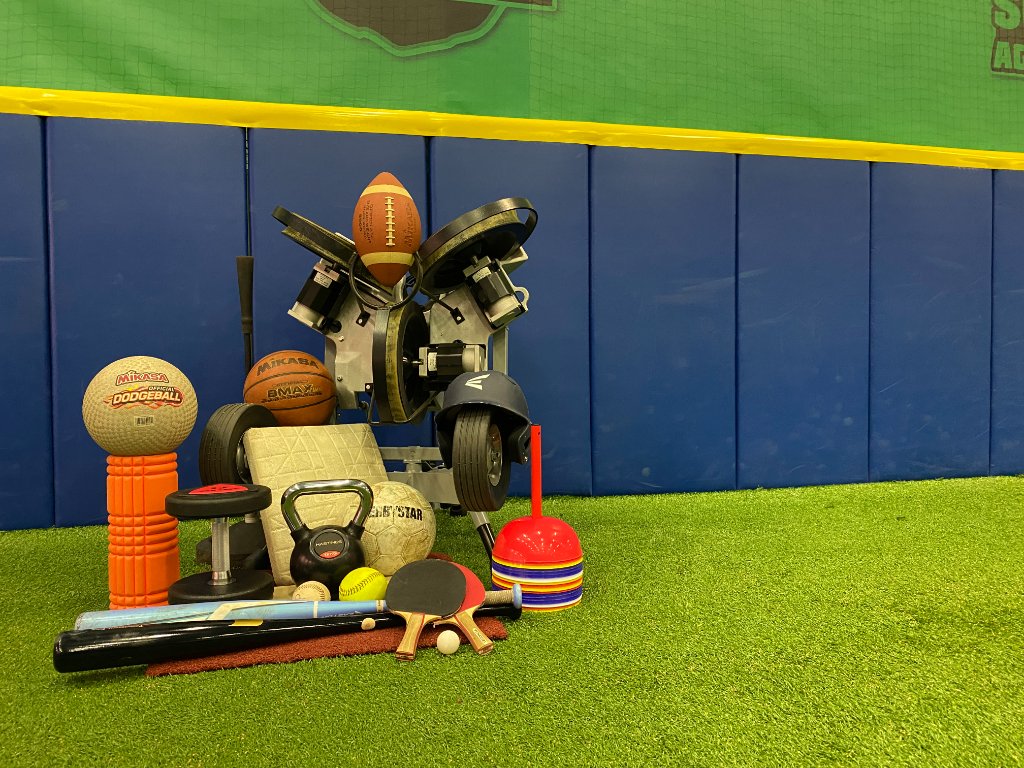 Diverse sportmaterialen en apparatuur