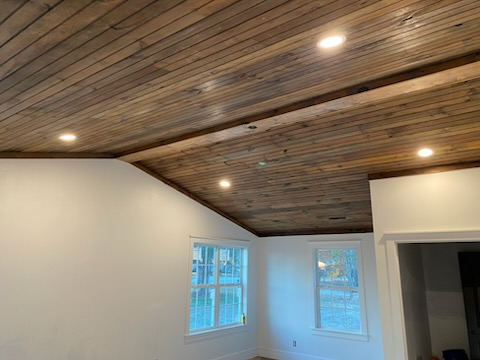 Shiplap Wood Ceiling