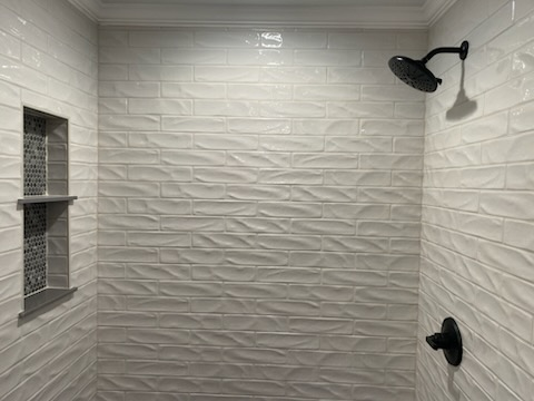 Luxury Textured Tile Shower