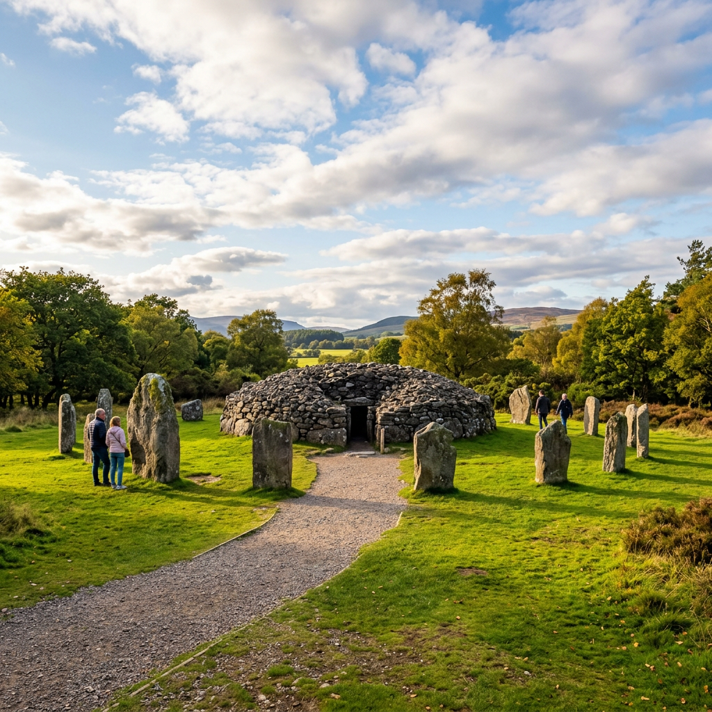 Clava Cairns in Culloden - stunning view of this iconic historical