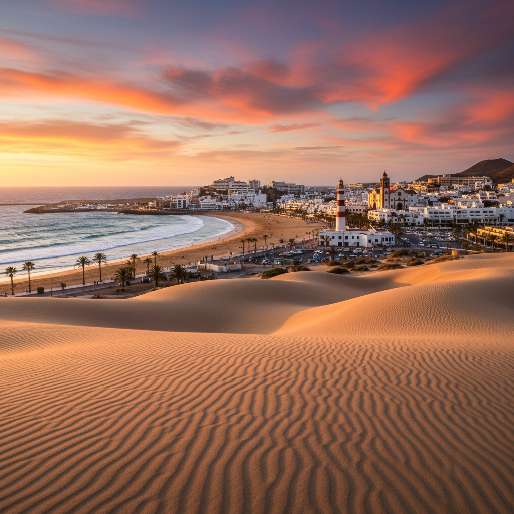 Stunning view of Fuerteventura's beaches and attractions
