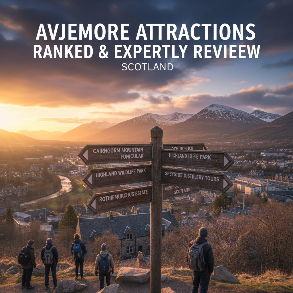 Stunning view of Aviemore's natural attractions and landscapes