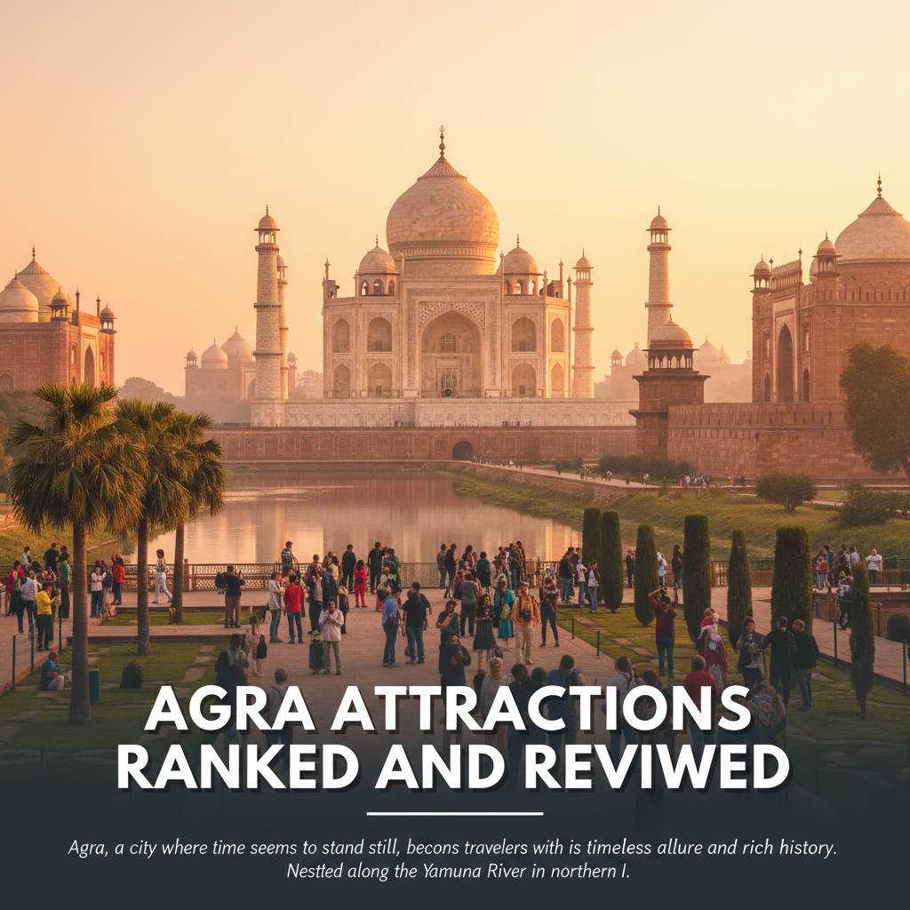 Stunning view of the Taj Mahal, one of Agra's top attractions