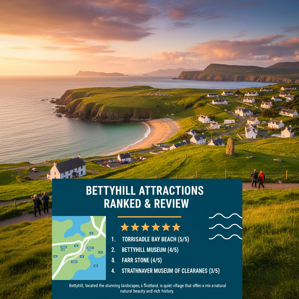 Scenic view of Bettyhill, showcasing its natural beauty and attractions
