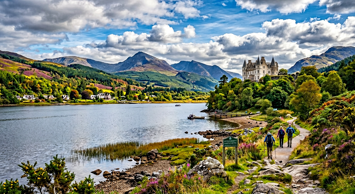Stunning landscape view of Invergarry, Scotland showcasing natural beauty