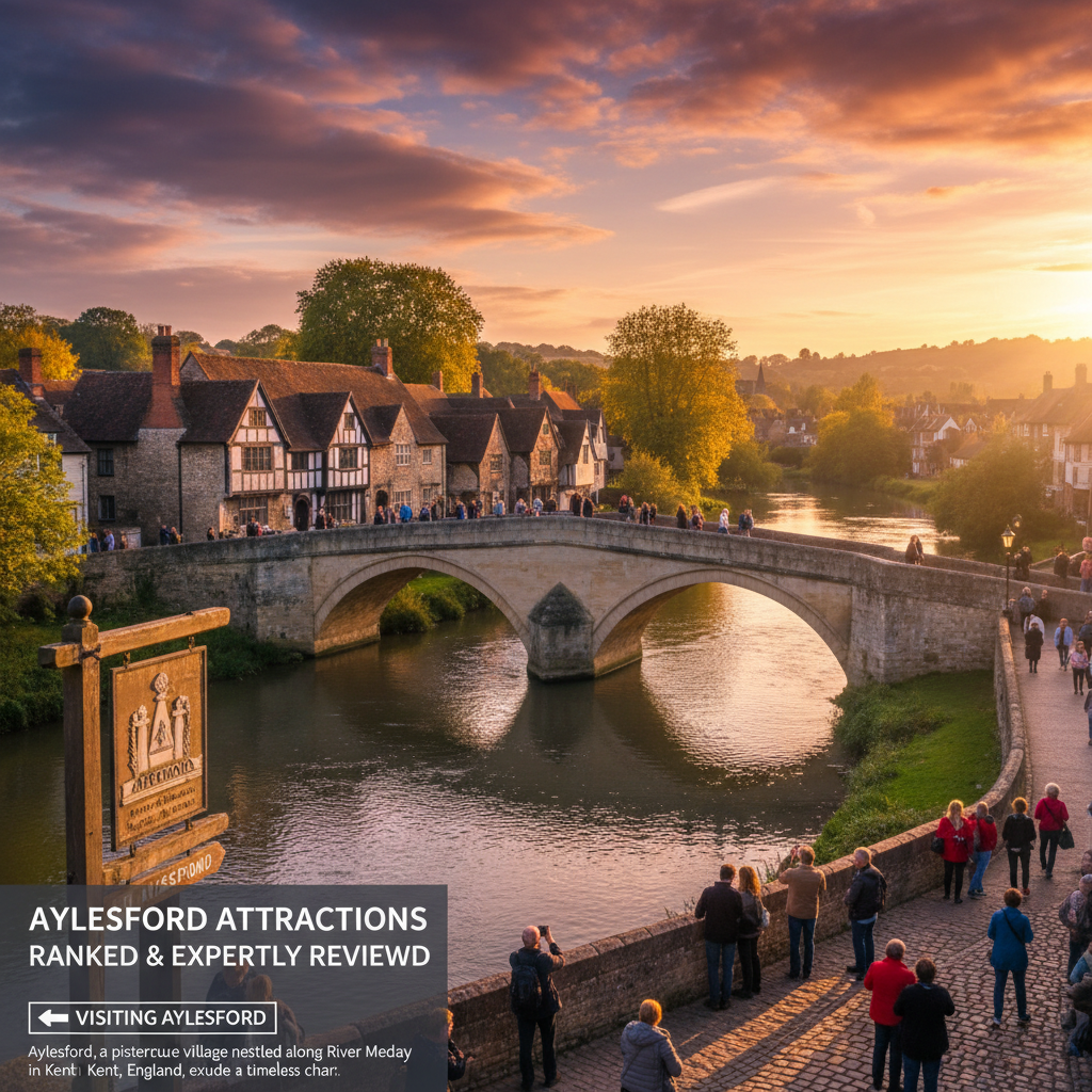Stunning view of Aylesford's historic attractions and scenic landscapes