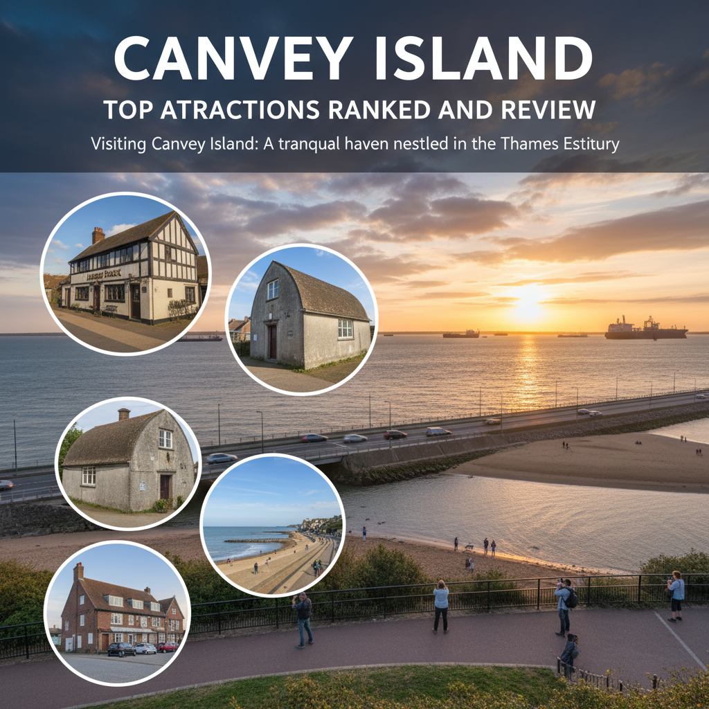 A scenic view of Canvey Island showcasing its beautiful attractions.